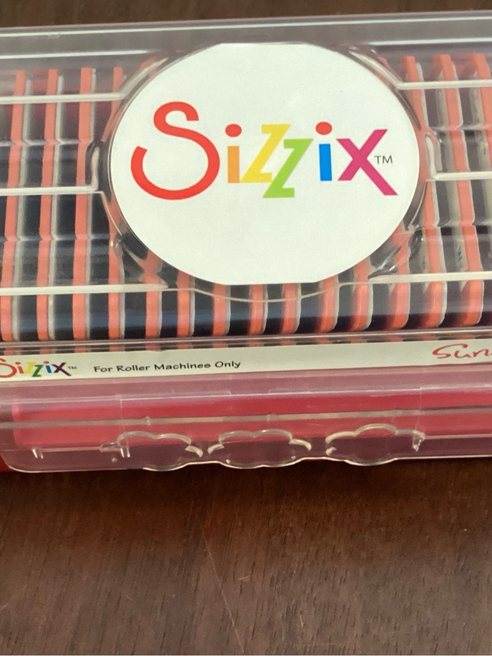 Sizzix Black and Coral Striped Roller Pad Set